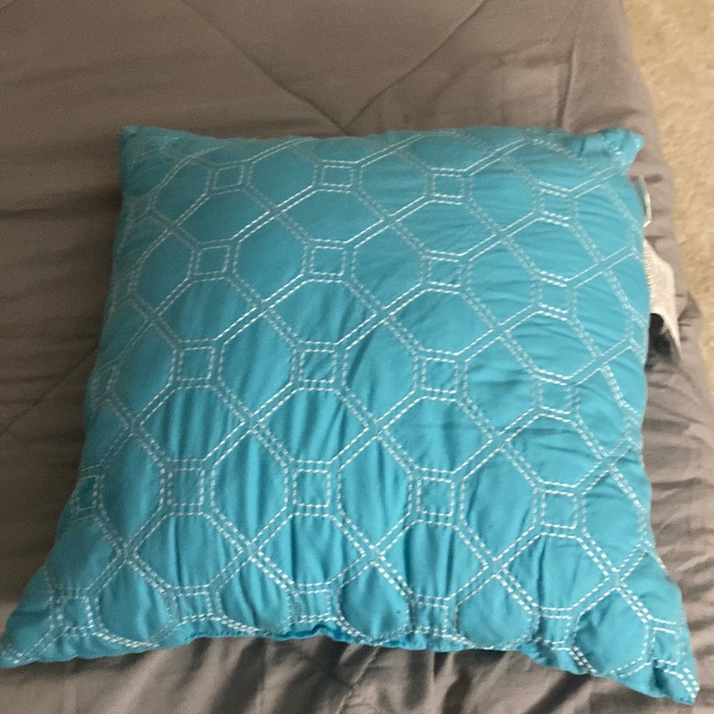 2pc Blue Decorative Pillow set